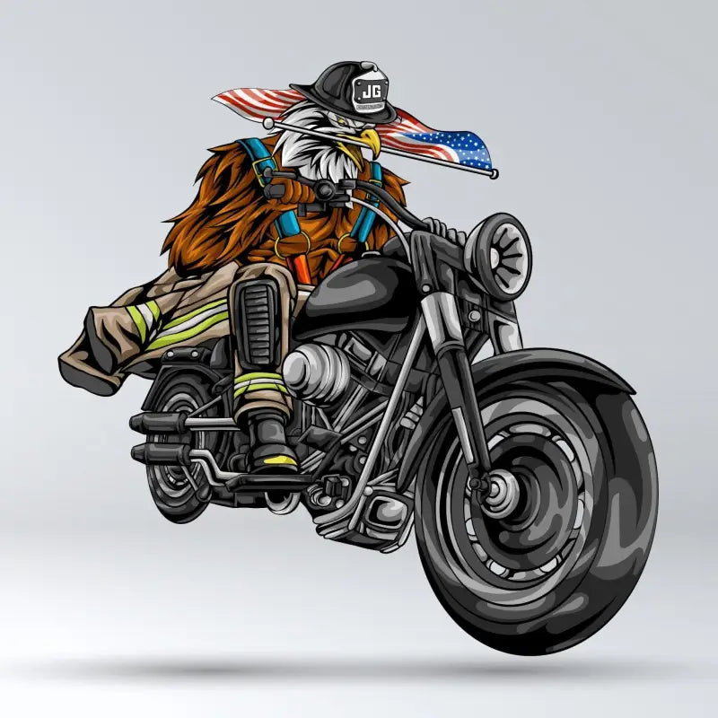 American Eagle Durable Vinyl Decal with Weather-Resistant Ink