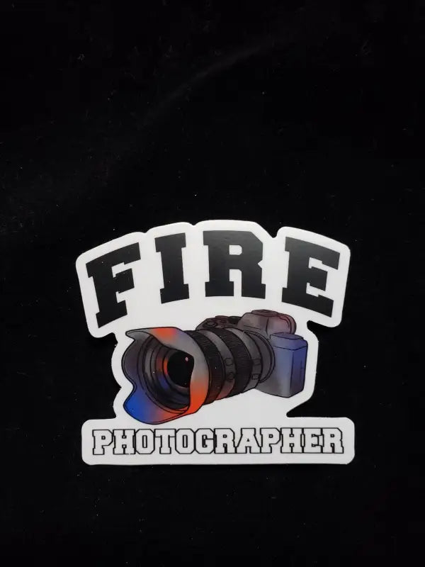 Fire Photographer- Helmet Decal