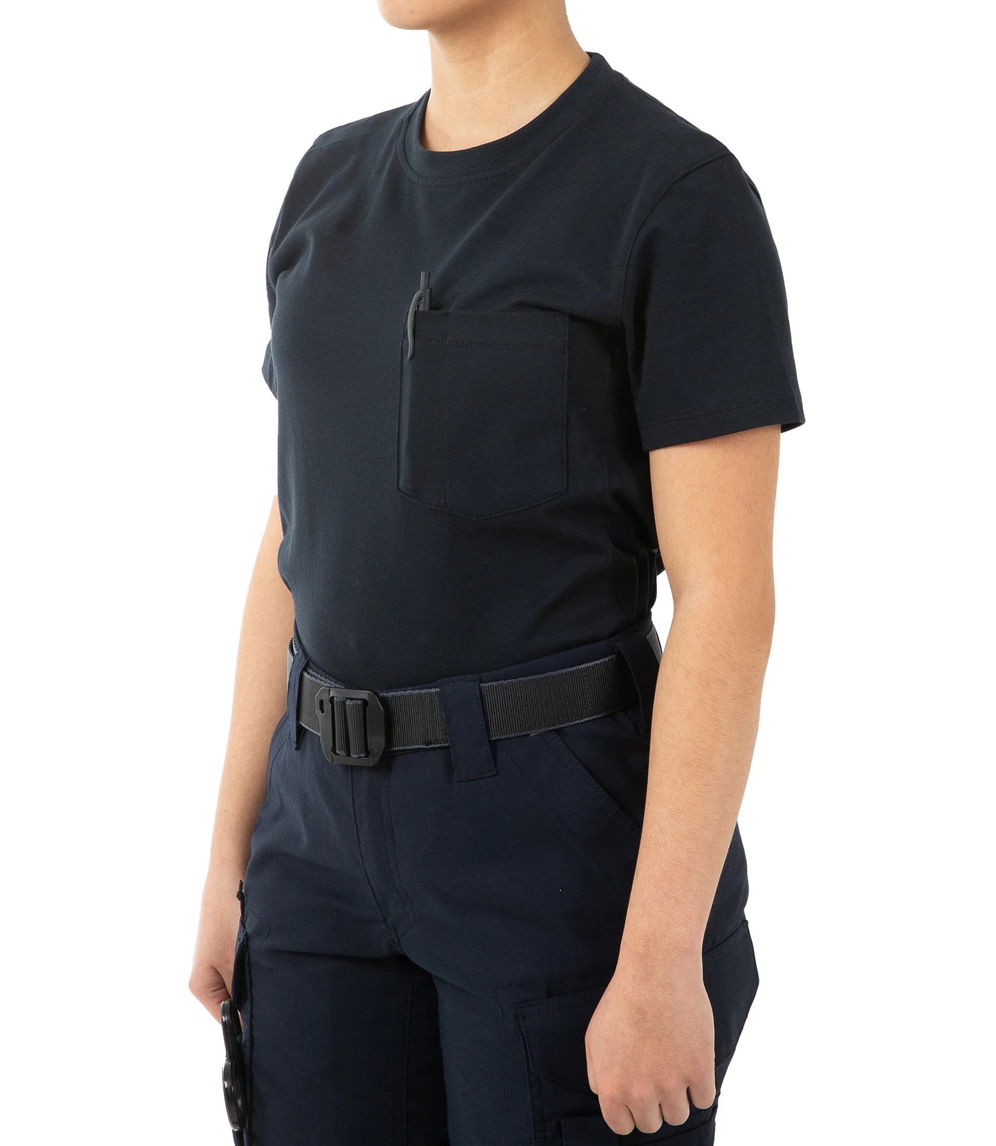 WOMEN'S TACTIX COTTON T-SHIRT WITH CHEST POCKET