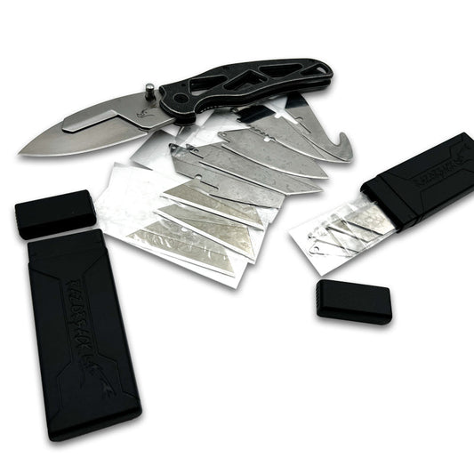 RAZORBACK Signature Folding Knife, 9 Interchangeable Blades