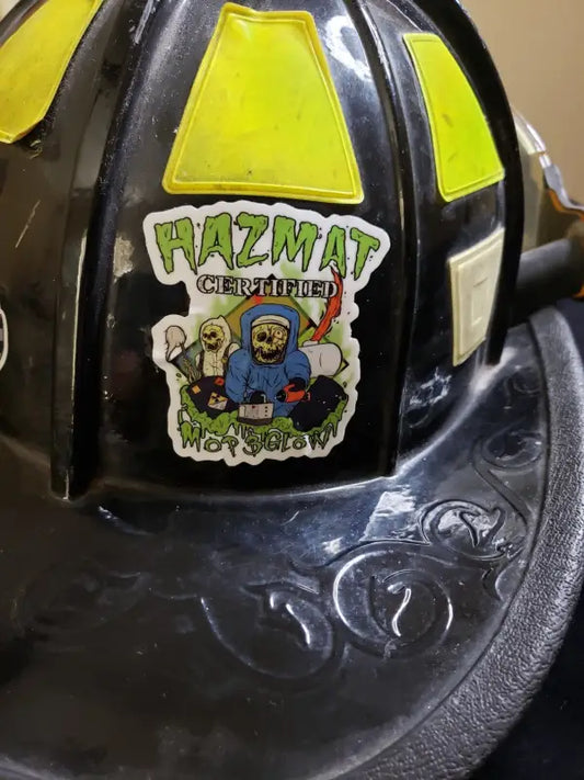 Hazmat Mop and Glow - Helmet Decal