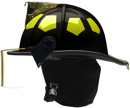 Bullard | UST Super Lightweight Helmet with 4″ Face Shield and 6″ Brass Eagle
