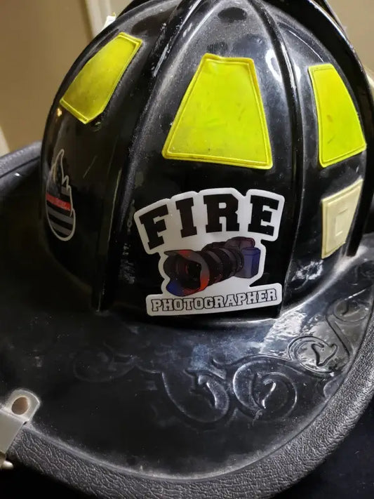 Fire Photographer- Helmet Decal