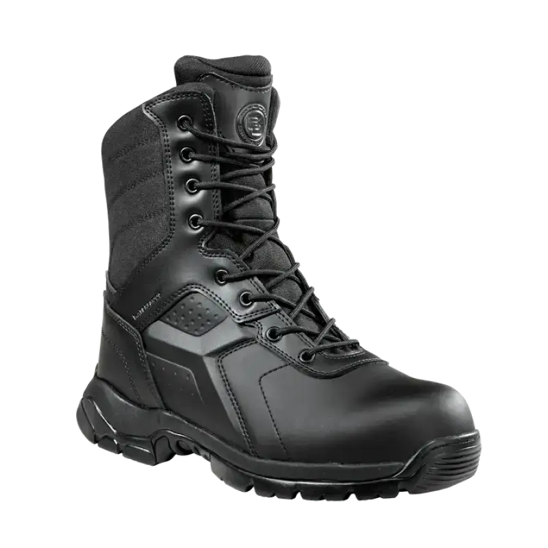 Black Diamond Side Zip Safety Toe Boots for Firefighters
