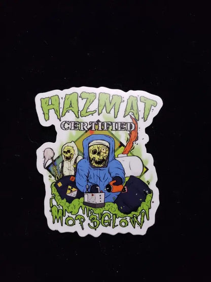 Hazmat Mop and Glow - Helmet Decal